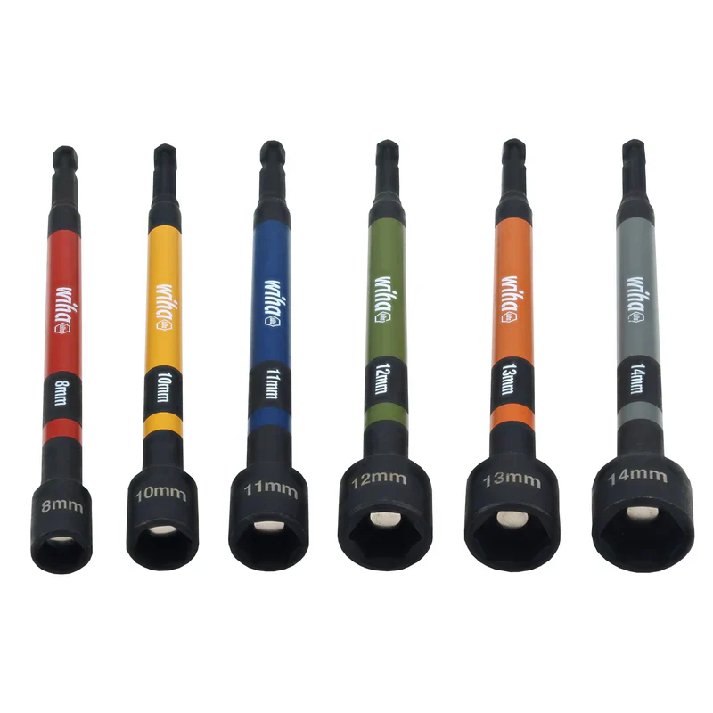 WIHA Color Coded Magnetic Nut Setters Metric 6 Pc - Image 2