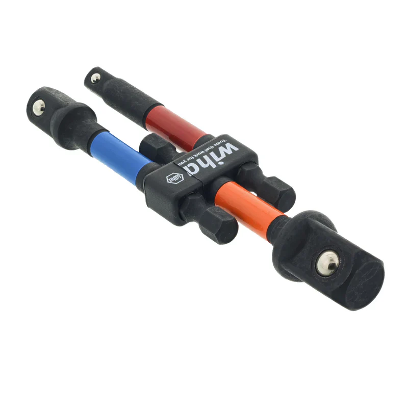WIHA Color Coded 1/4in Socket Adapter Metric 3 Pc - Image 2